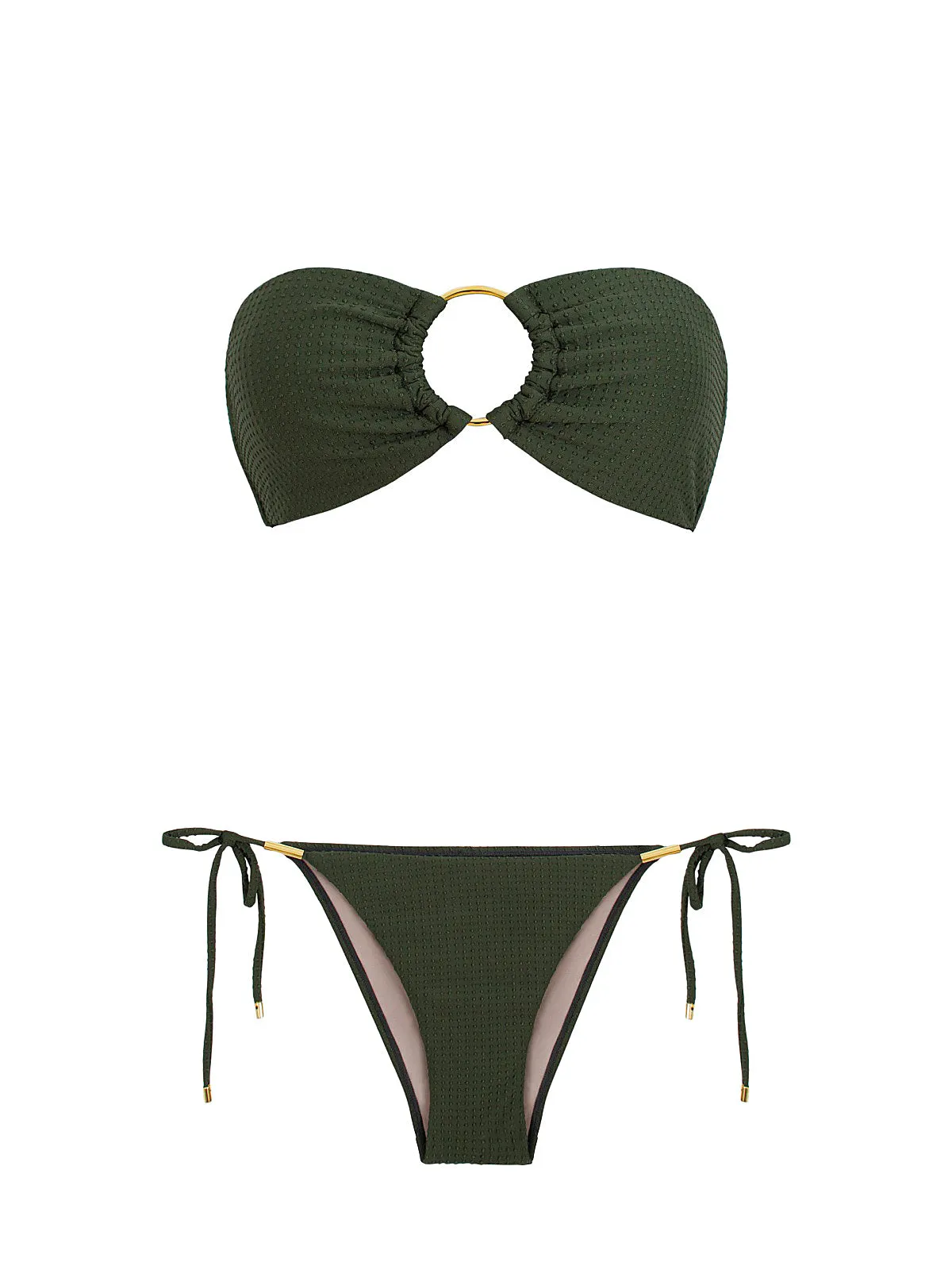 Ring Bandeau-Detail Tie Bikini sold by SWORLD Inc product image thumbnail 4