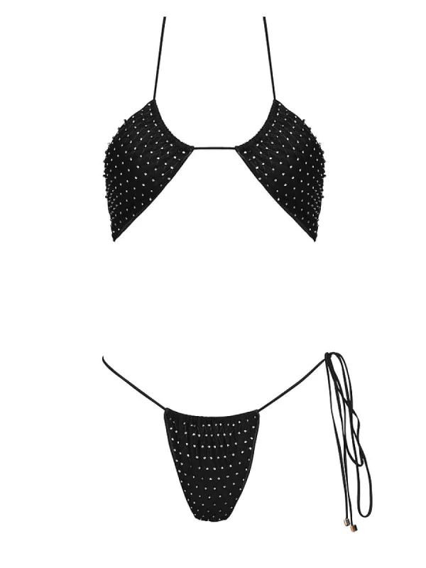 Amelie Halter-Amelie Tie Side Bikini sold by SWORLD Inc