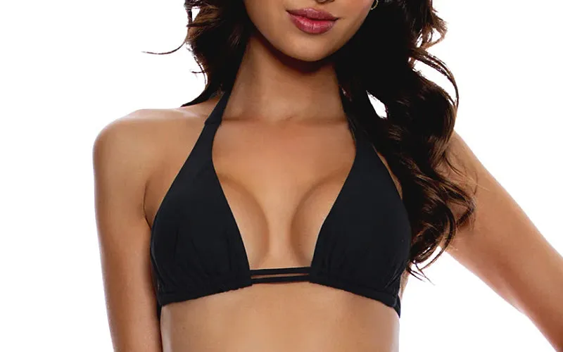 Triangle Halter-Seamless Ruched Back Bikini sold by SWORLD Inc product image thumbnail 3