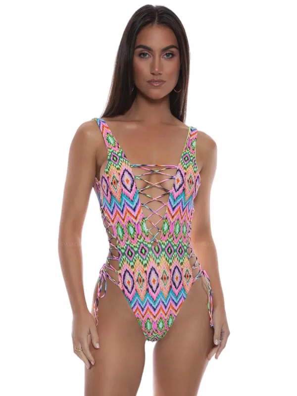 Interlaced Open Side One Piece sold by SWORLD Inc