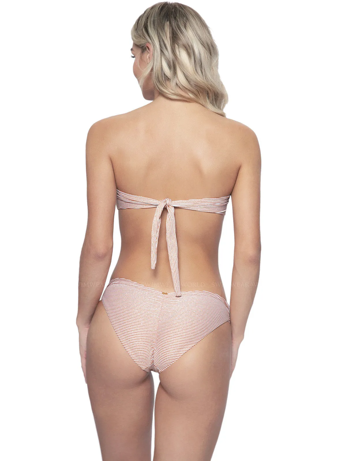 V Bandeau-Basic Ruched Bikini sold by SWORLD Inc product image thumbnail 3