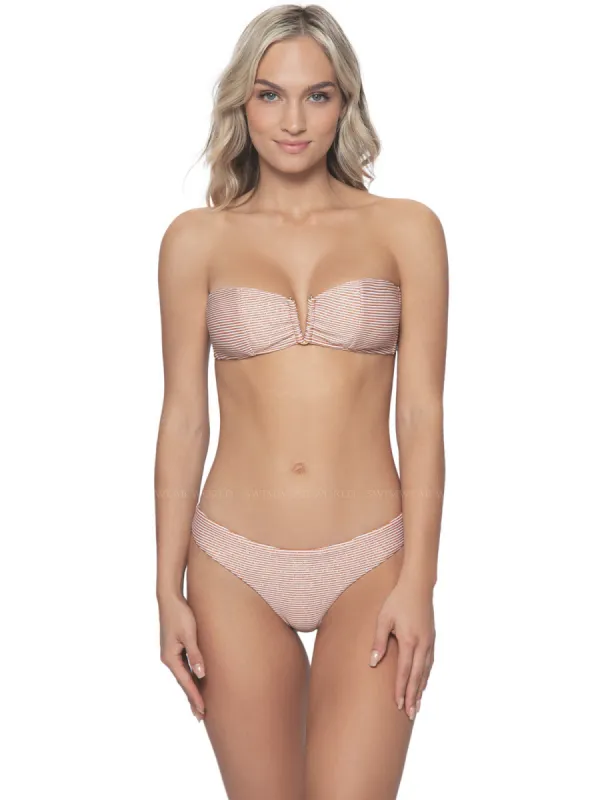 V Bandeau-Basic Ruched Bikini sold by SWORLD Inc