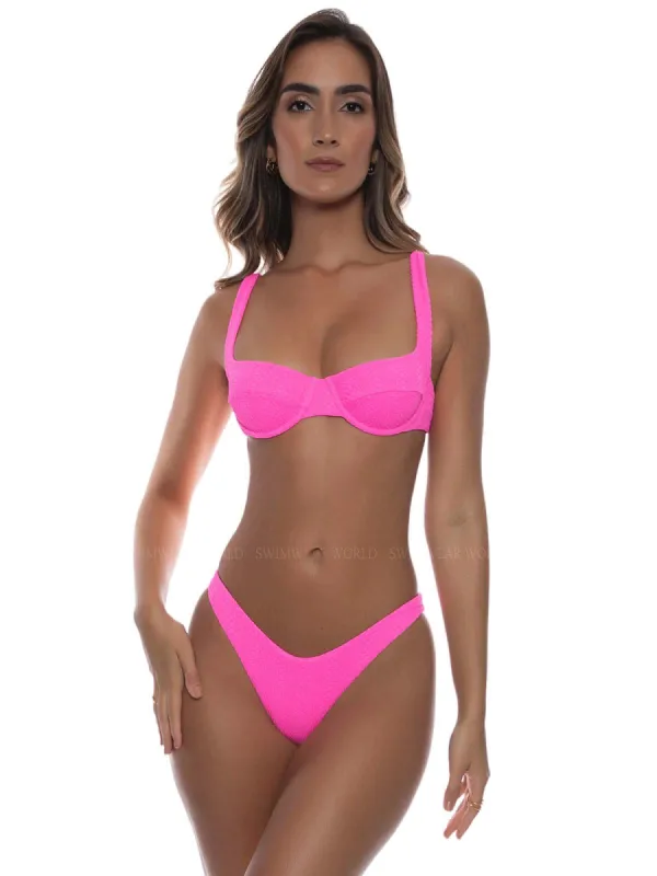 Wide Strap Balconette-High Leg Bikini sold by SWORLD Inc
