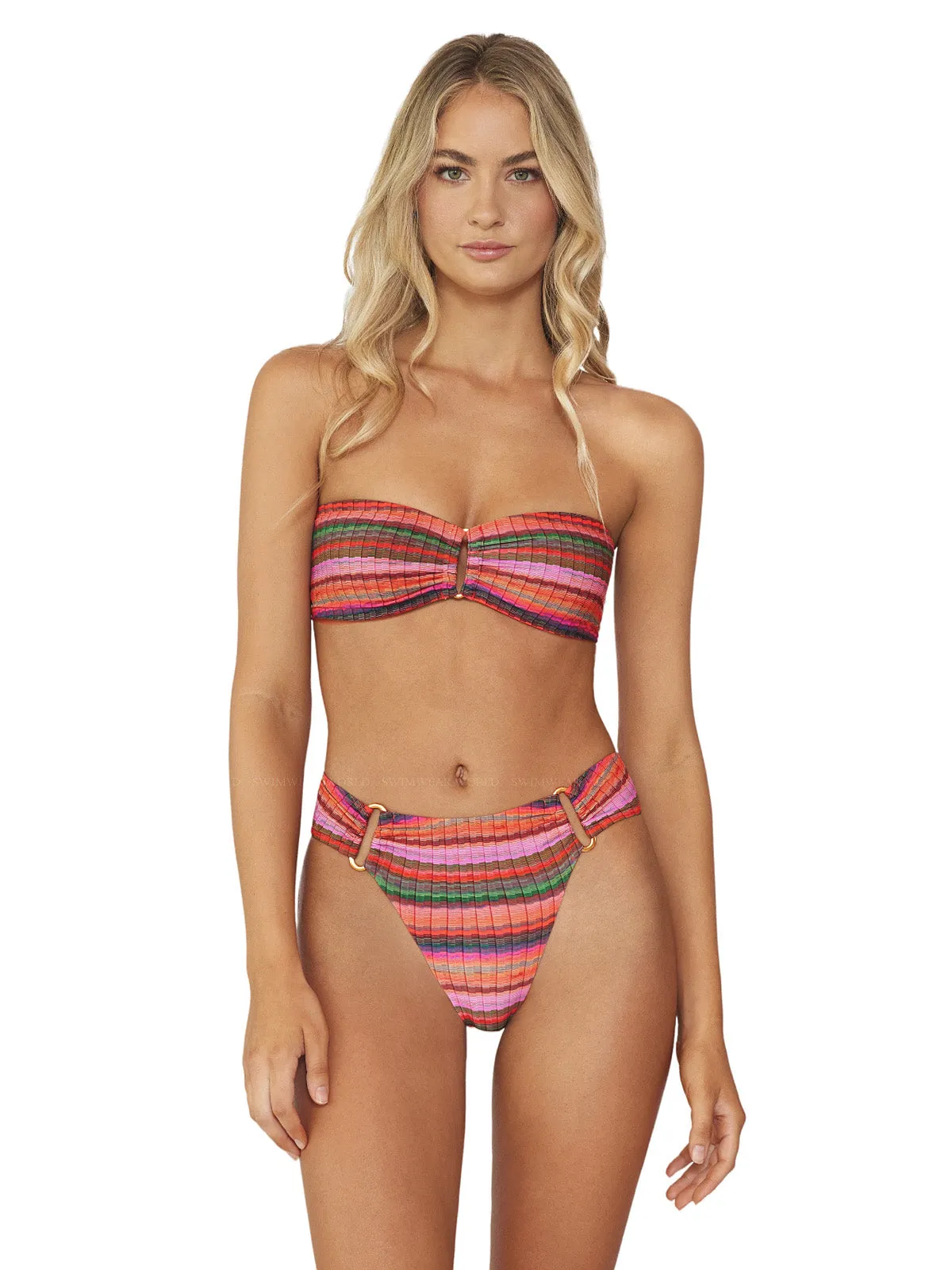 Detail Bandeau-Detail Fanned Bikini sold by SWORLD Inc