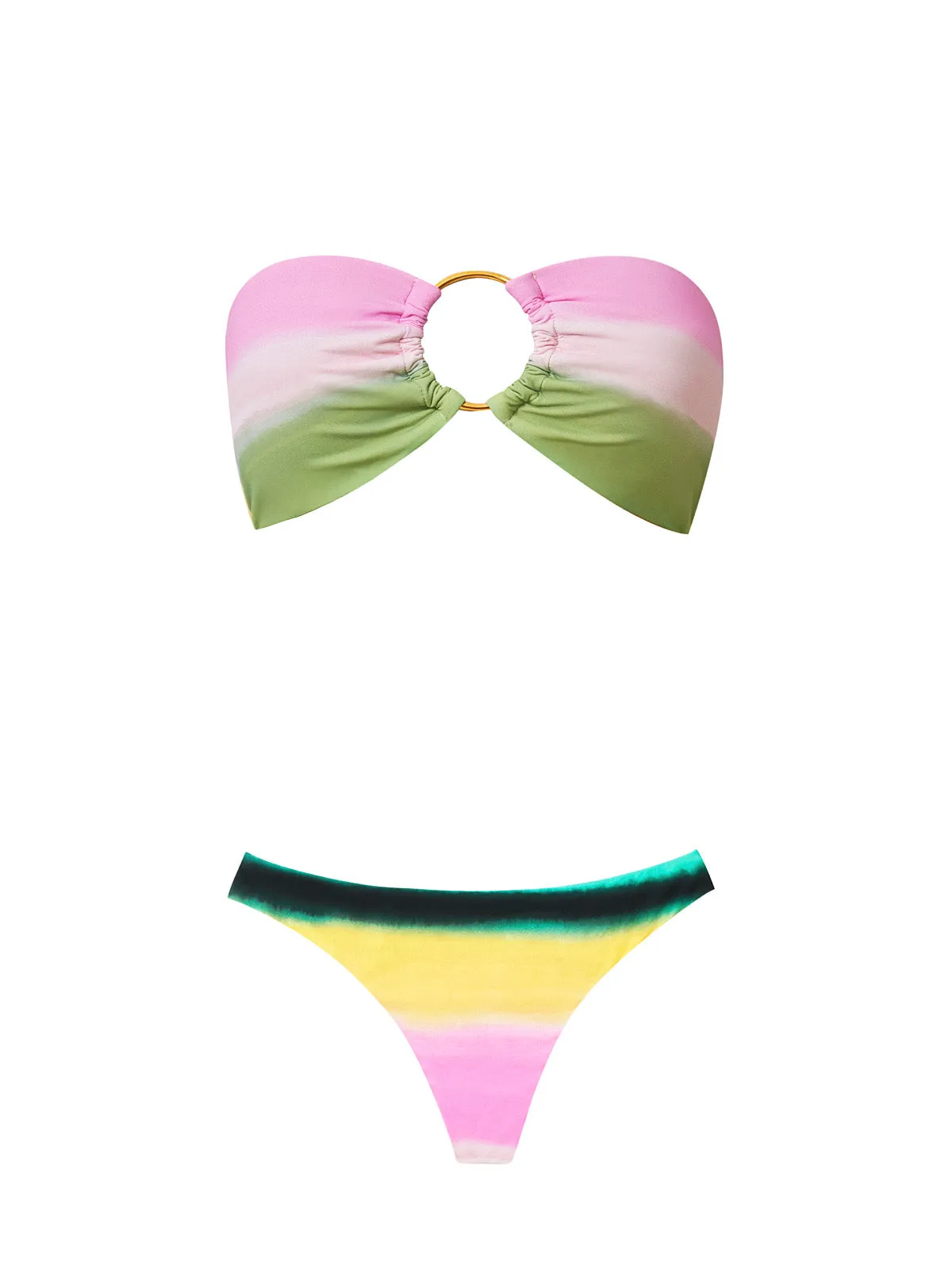 Ring Bandeau-Basic Ruched Bikini sold by SWORLD Inc product image thumbnail 4
