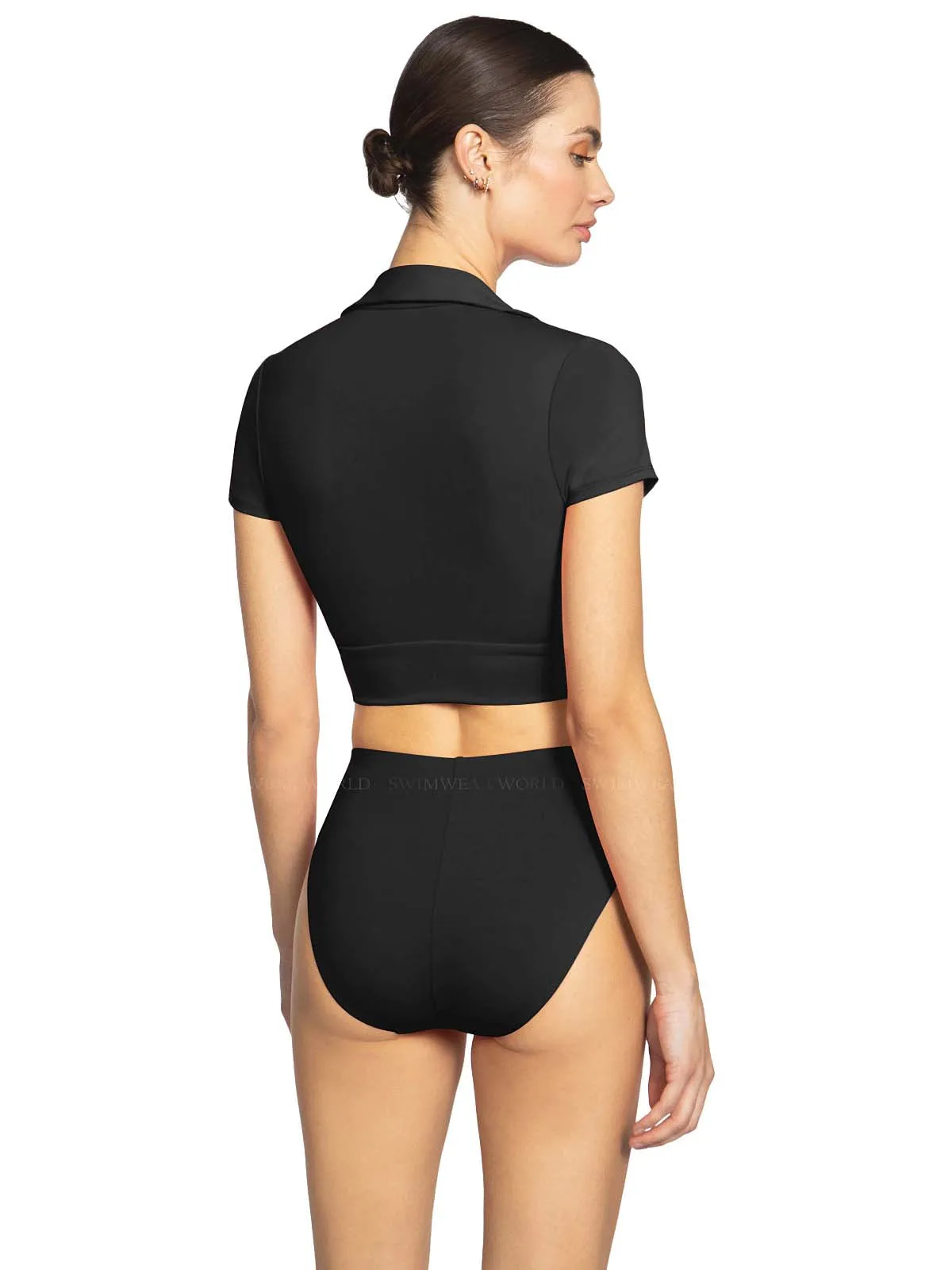 Ava T-Shirt With Collar-Ava High Waist Bikini sold by SWORLD Inc product image thumbnail 2