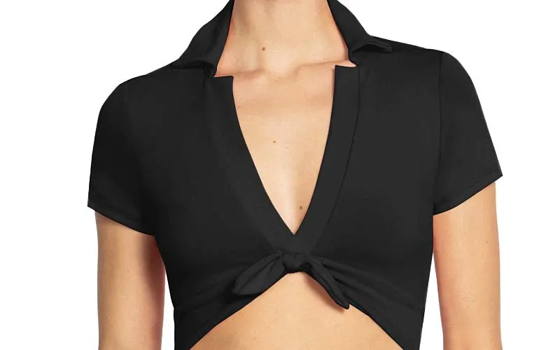 Ava T-Shirt With Collar-Ava High Waist Bikini sold by SWORLD Inc product image thumbnail 4