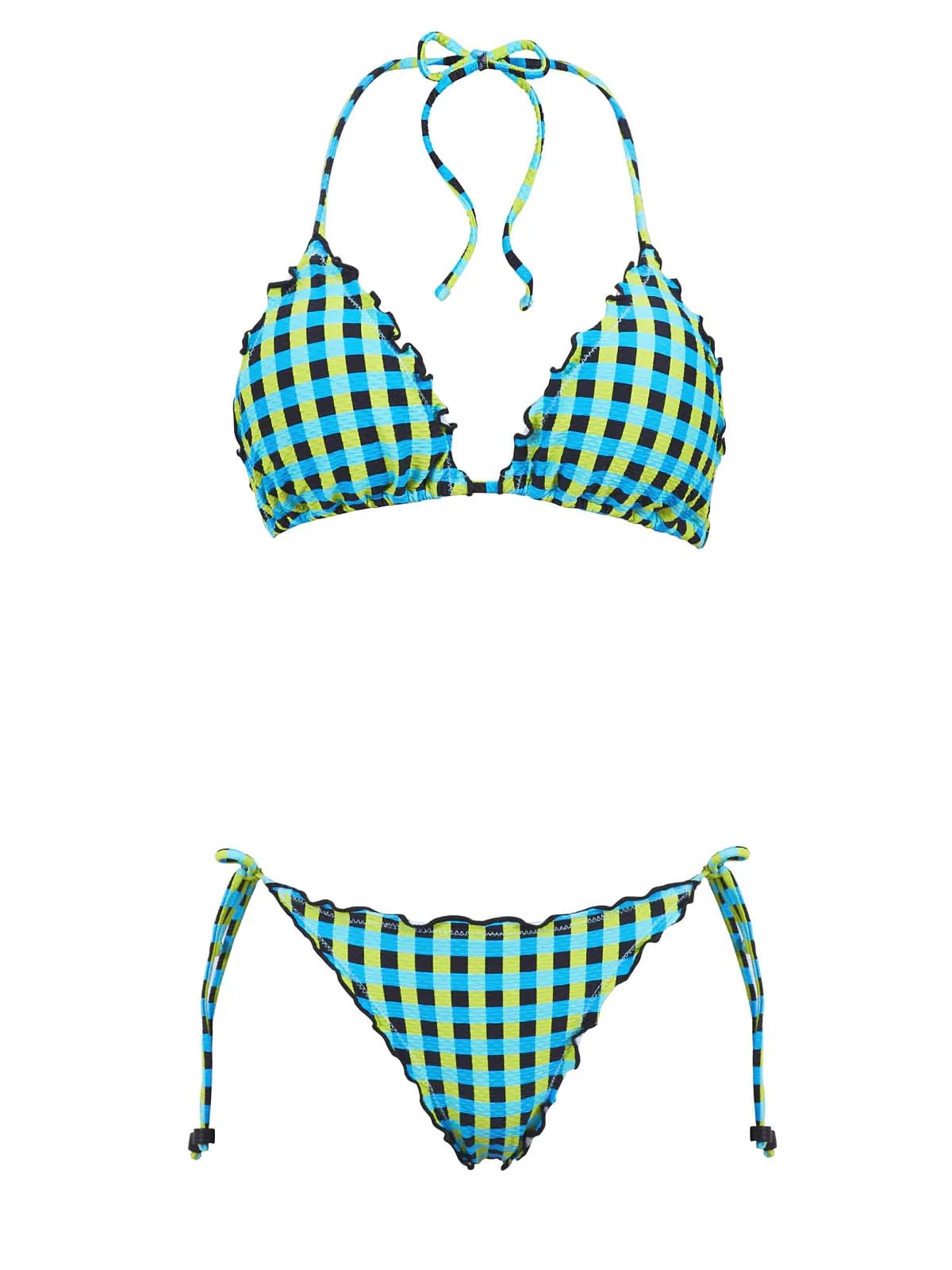 Lettuce Edge Tri-Lettuce Edge Tie Bikini sold by SWORLD Inc product image thumbnail 4