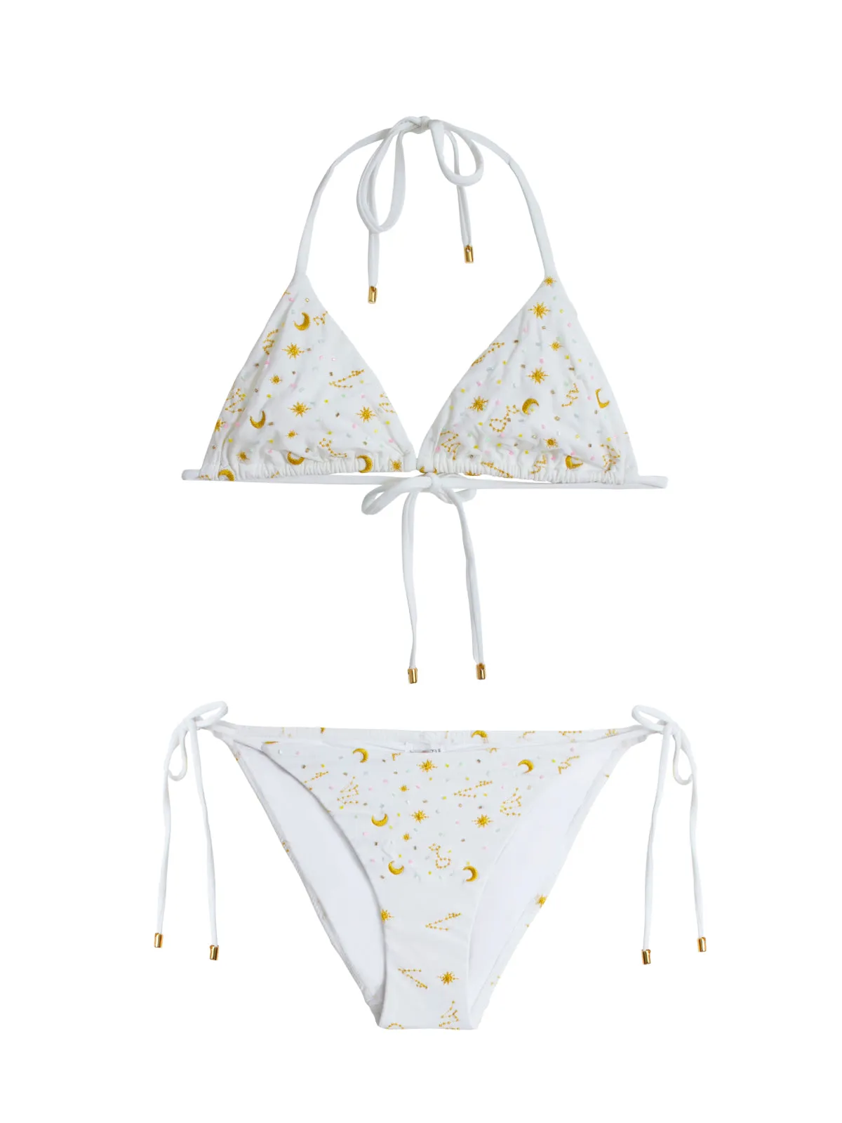 Embroidered Tri-Embroidered Tie Bikini sold by SWORLD Inc product image thumbnail 5
