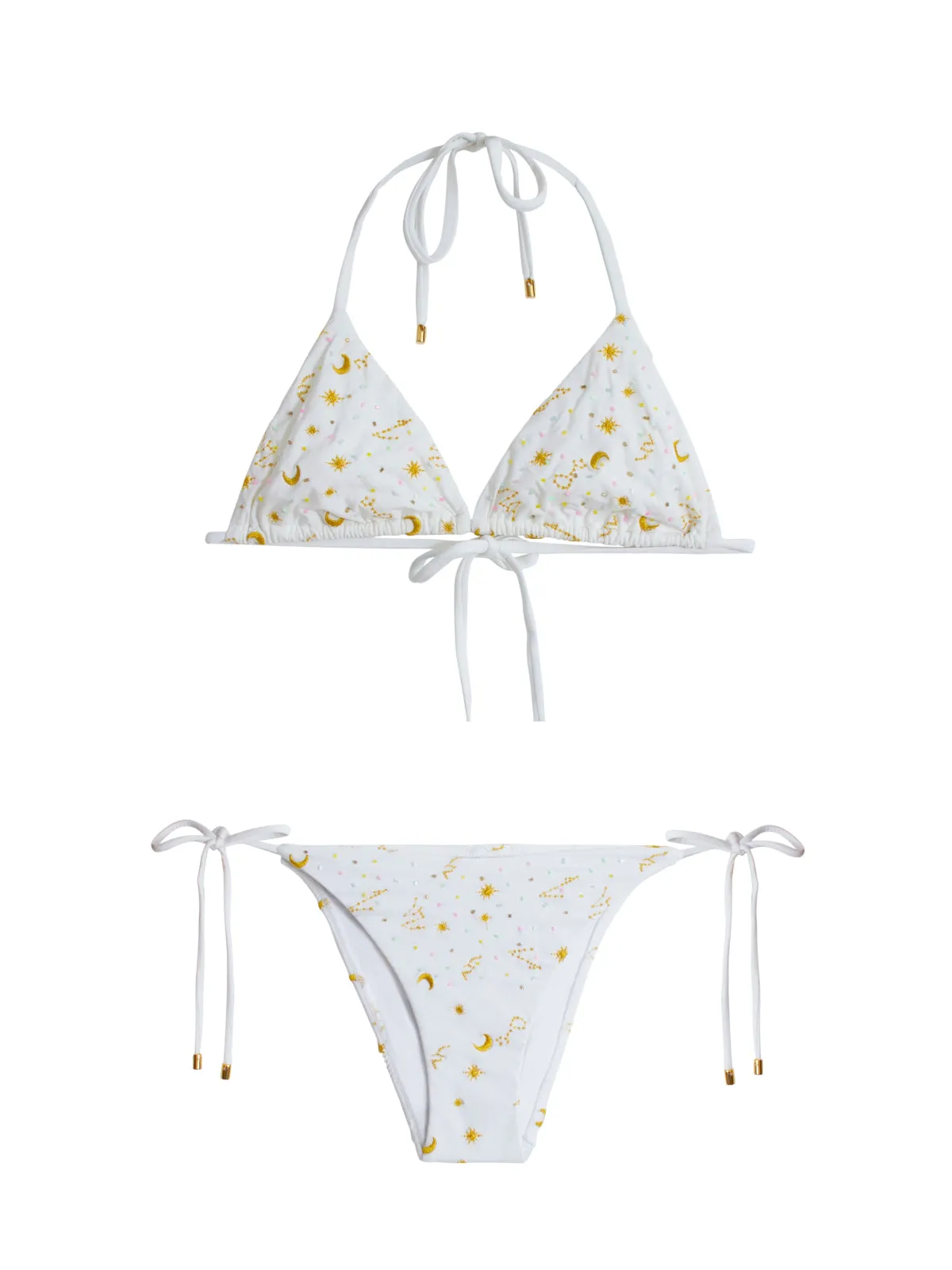 Embroidered Tri-Embroidered Tie Bikini sold by SWORLD Inc product image thumbnail 4