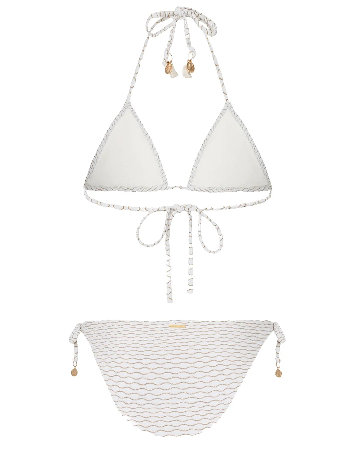 Textured Waves Triangle-Millie String Bikini sold by SWORLD Inc product image thumbnail 3