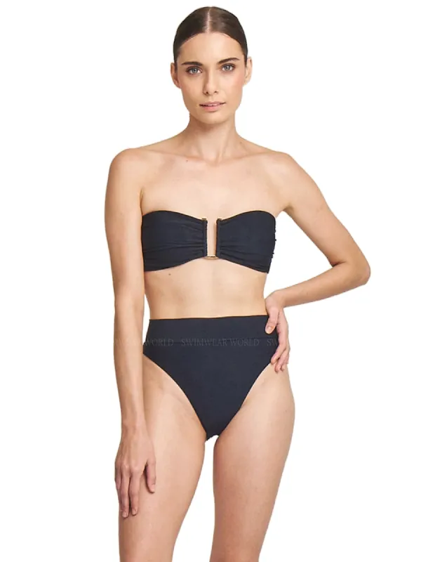 Bandeau Classic Black 75-High Rise Classic Black 20 Bikini sold by SWORLD Inc
