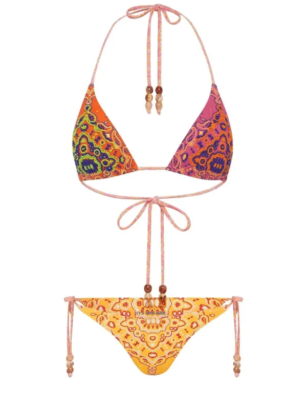 Triangle-90's Tie Up Pant Bikini sold by SWORLD Inc