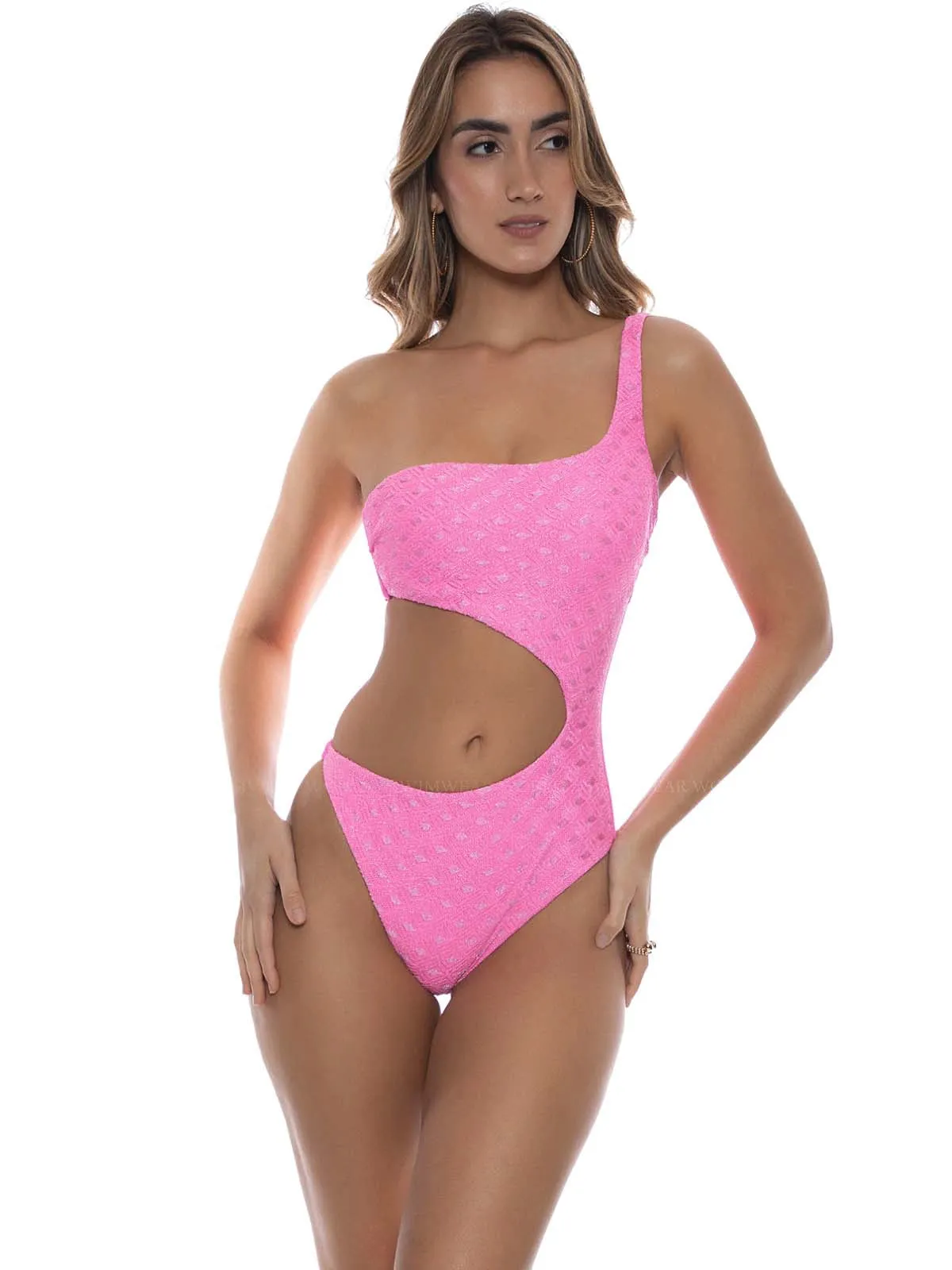 One Shoulder Asymmetrical Bodysuit sold by SWORLD Inc