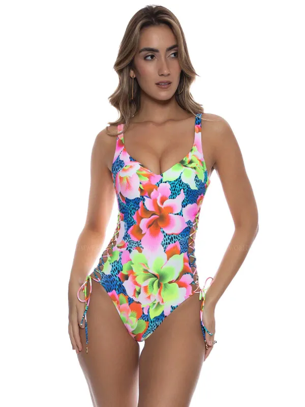 Tank Interlaced Open Side One Piece sold by SWORLD Inc