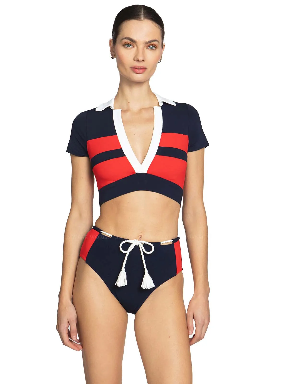 Babe T-Shirt-Babe High Waist Bikini sold by SWORLD Inc