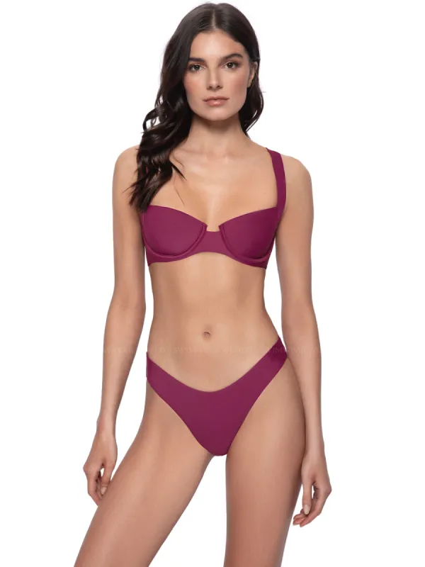 Perla Halter-Basic Ruched Bikini sold by SWORLD Inc