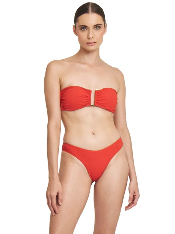 Bandeau Ocre 75-High Rise Ocre 20 Bikini sold by SWORLD Inc
