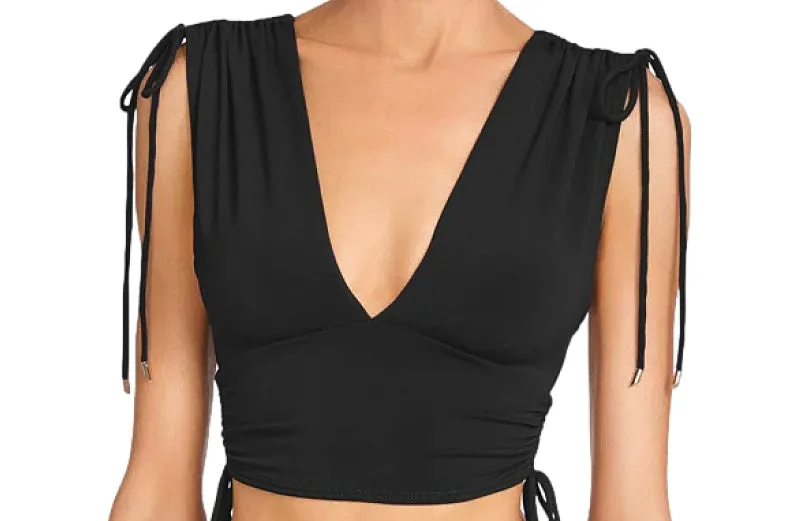 Aubrey V Plunge-Aubrey Side Tie Bikini sold by SWORLD Inc product image thumbnail 3