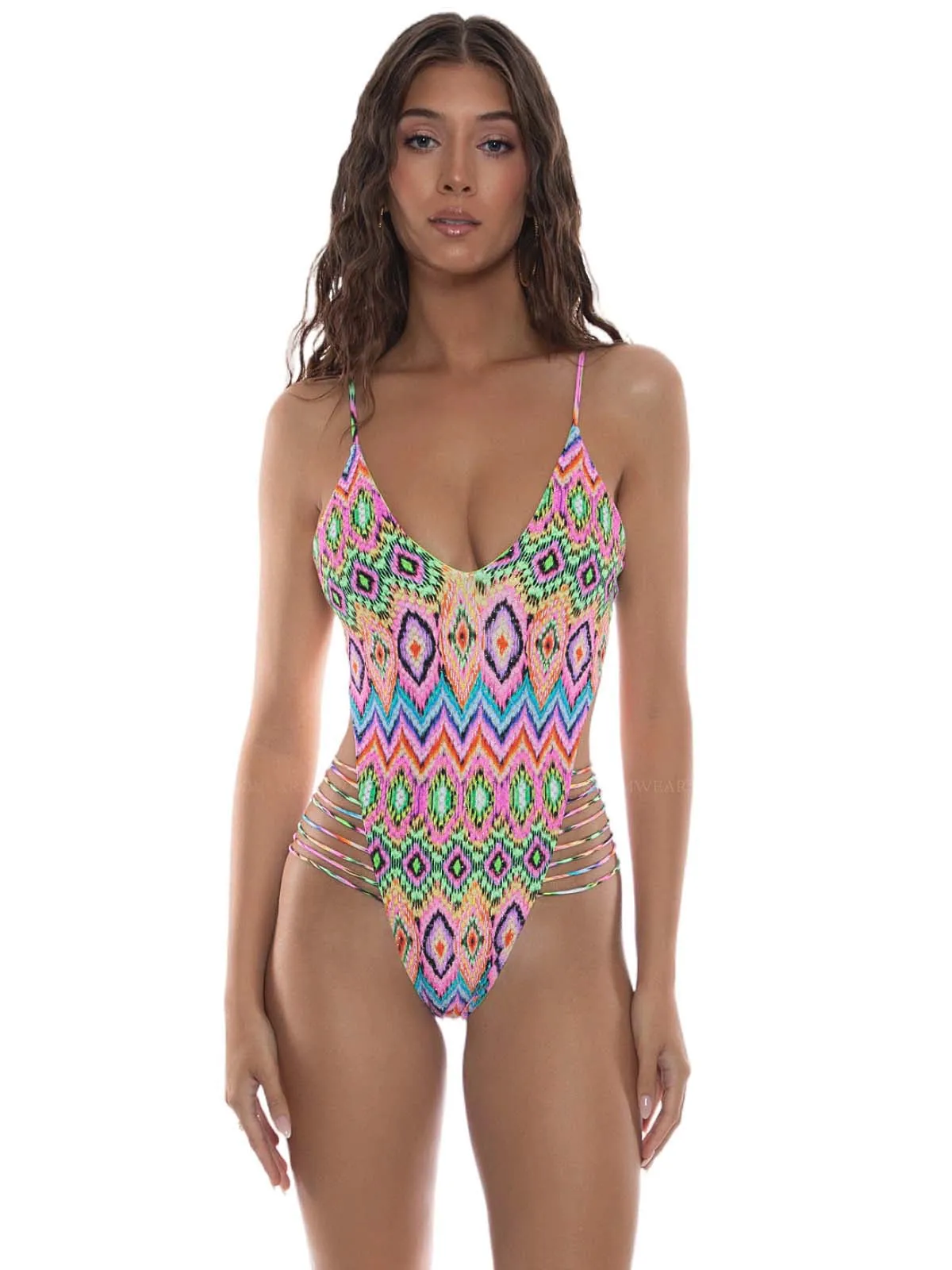 Strappy Sides Bodysuit sold by SWORLD Inc