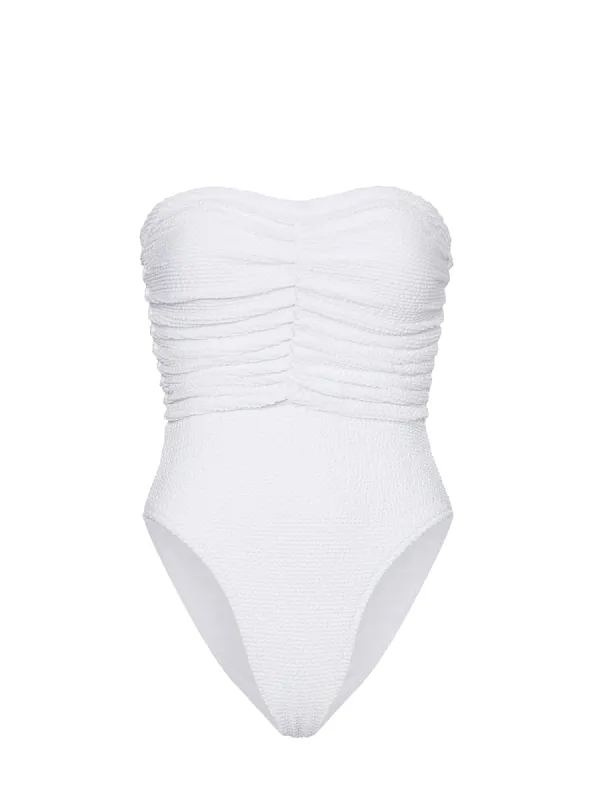 Textured Ruched One Piece sold by SWORLD Inc