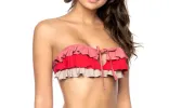 Ruffle Tie Bandeau-Basic Ruched sold by SWORLD Inc