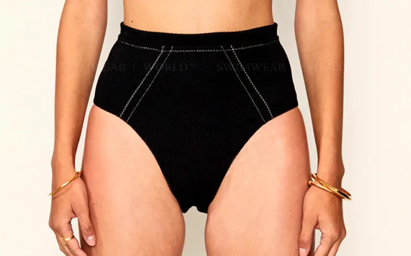 Kaia V Neck-Kaia Panelled High Waisted sold by SWORLD Inc product image thumbnail 3