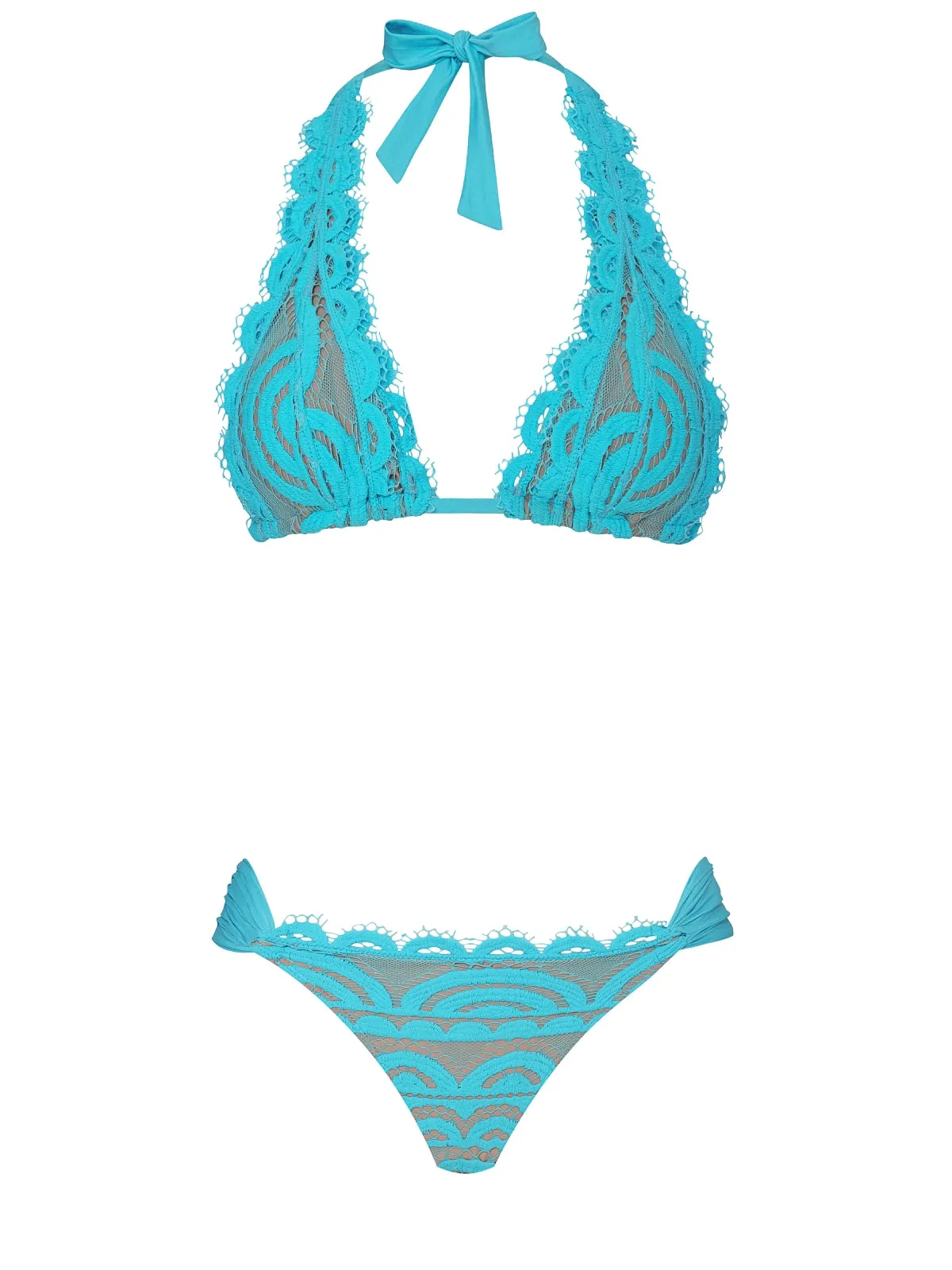 Lace Halter-Lace Fanned Bikini sold by SWORLD Inc product image thumbnail 4