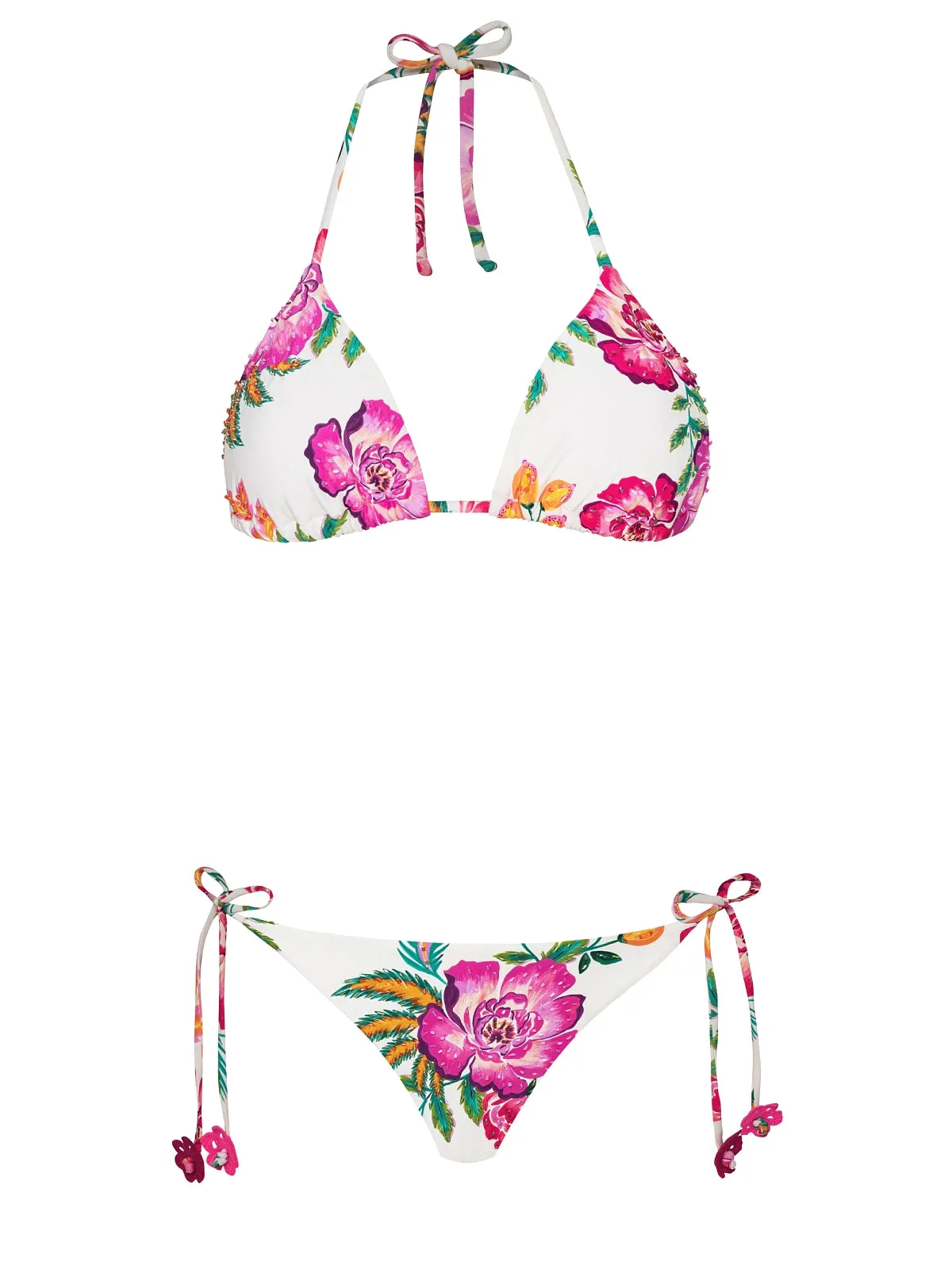 Embroidered Tri-Embroidered Tie Bikini sold by SWORLD Inc product image thumbnail 4