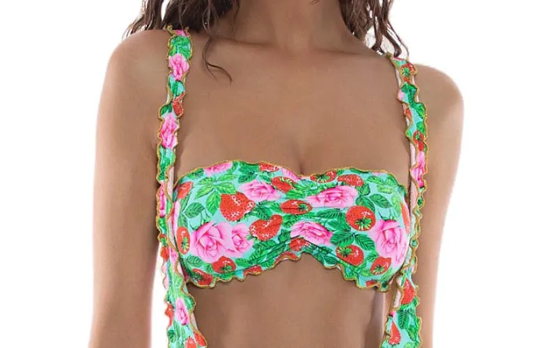 Bandeau-Suspender Ruched Back Bikini sold by SWORLD Inc product image thumbnail 4