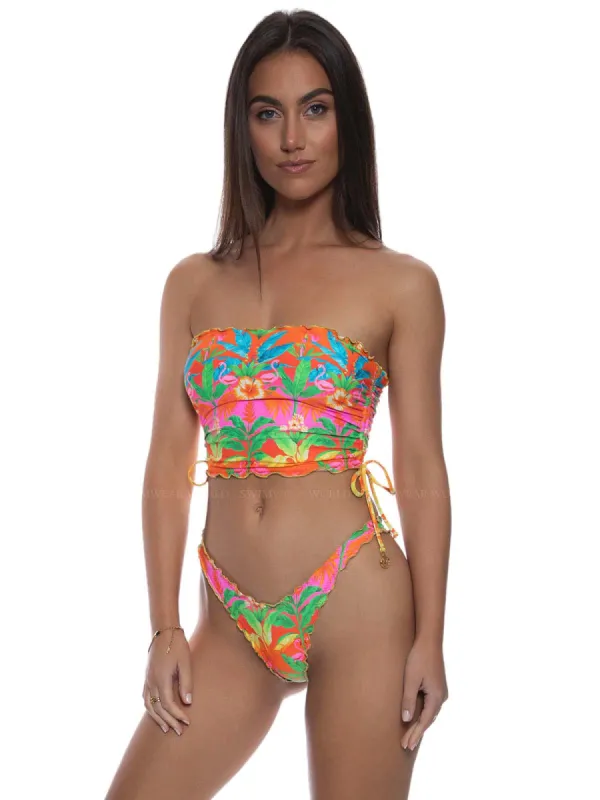 Drawstring Tube-High Leg Bikini sold by SWORLD Inc