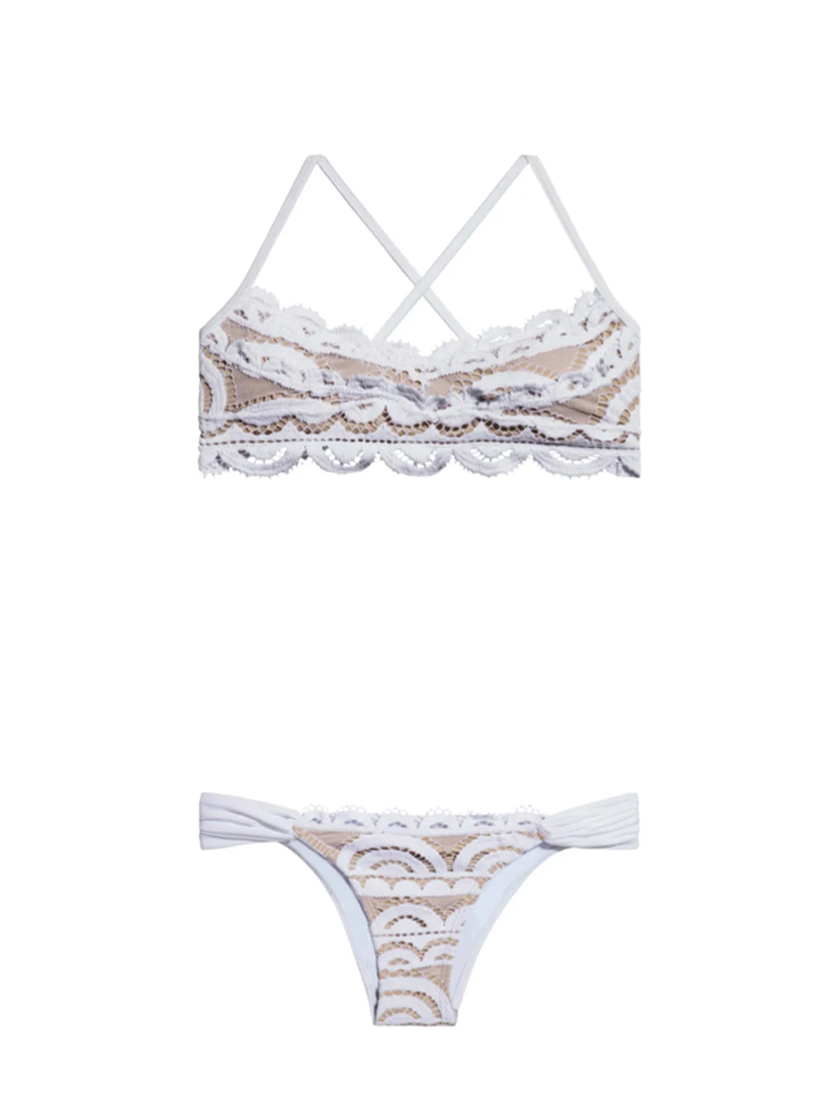 Lace Bralette-Lace Fanned Bikini sold by SWORLD Inc product image thumbnail 4