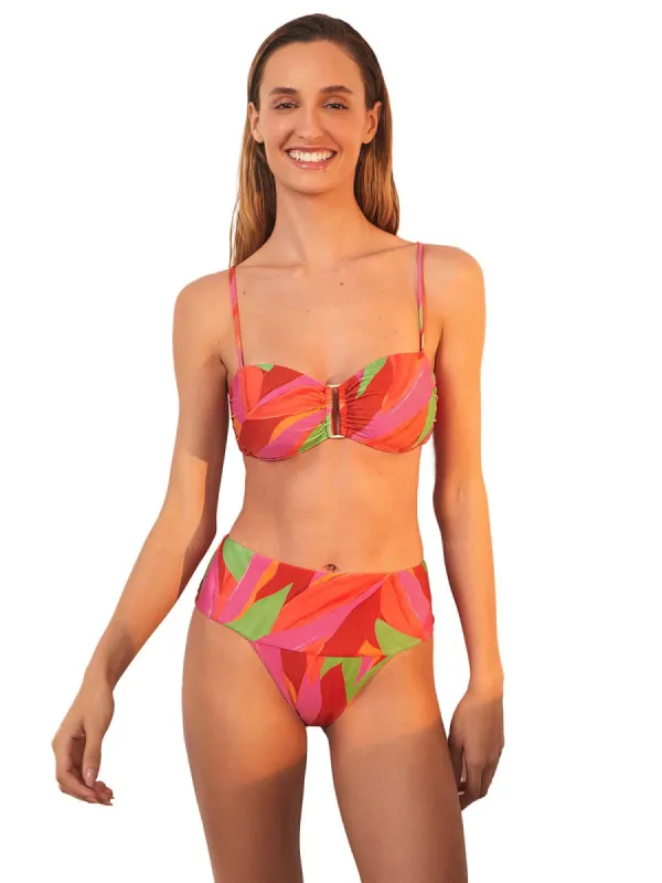 Square Bandeau-Jessica Hot Pants Bikini sold by SWORLD Inc
