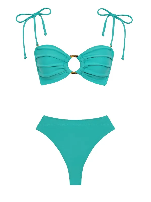 Tori Ties Bandeau-Paula Bikini sold by SWORLD Inc