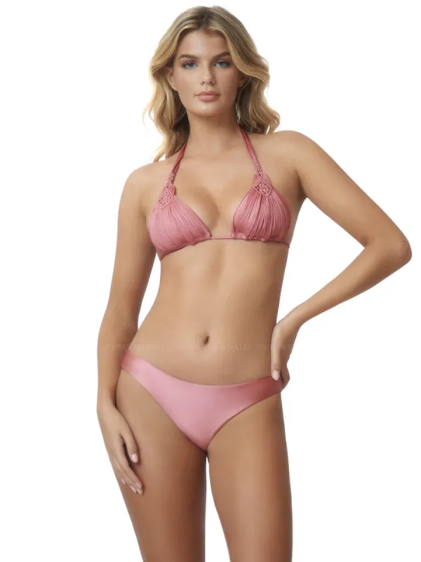Mila Tri-Basic Ruched Bikini sold by SWORLD Inc