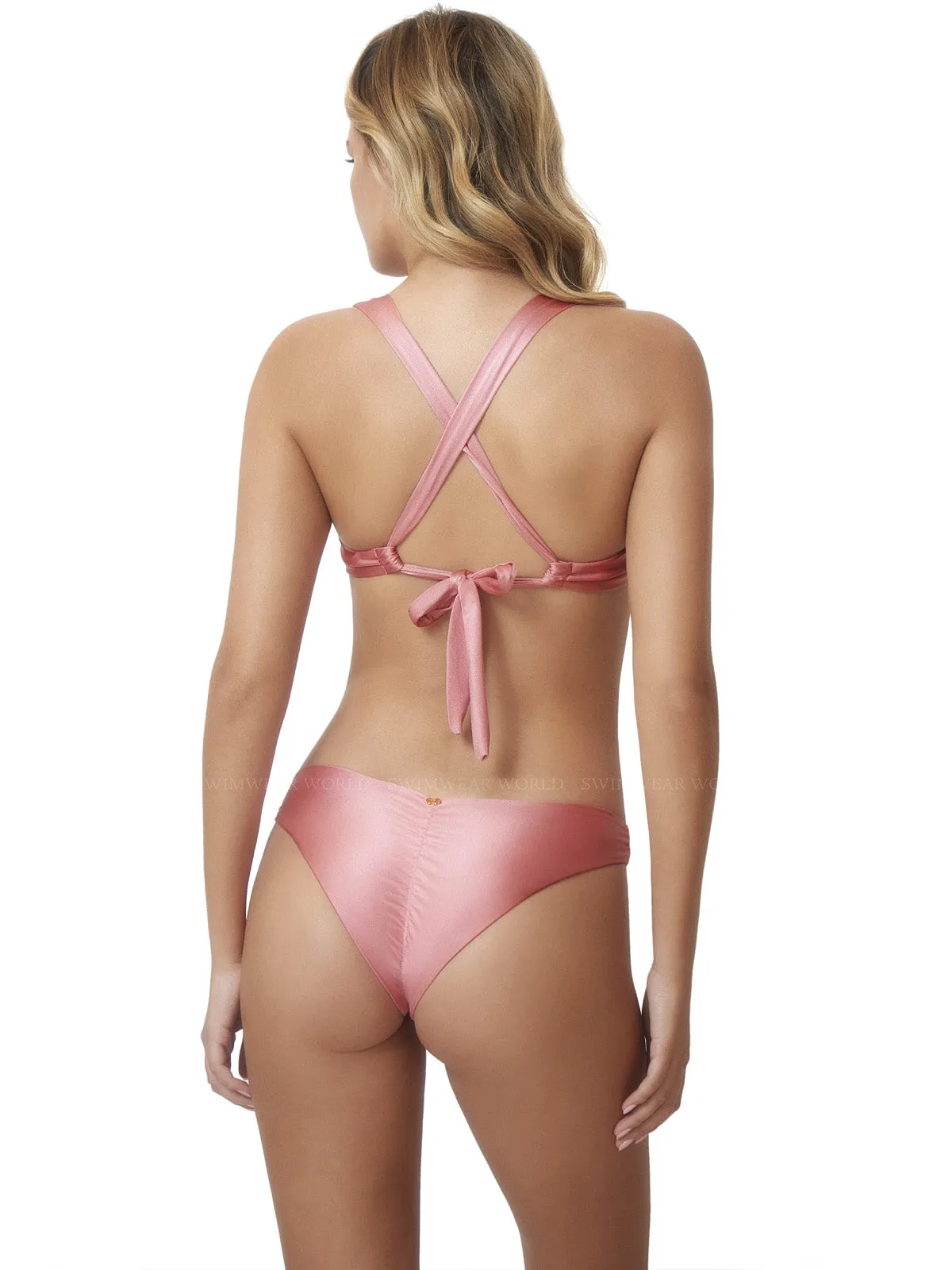 Perla Halter-Basic Ruched Bikini sold by SWORLD Inc product image thumbnail 2