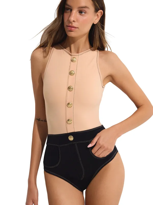 Lavinia High Neck One-Piece sold by SWORLD Inc
