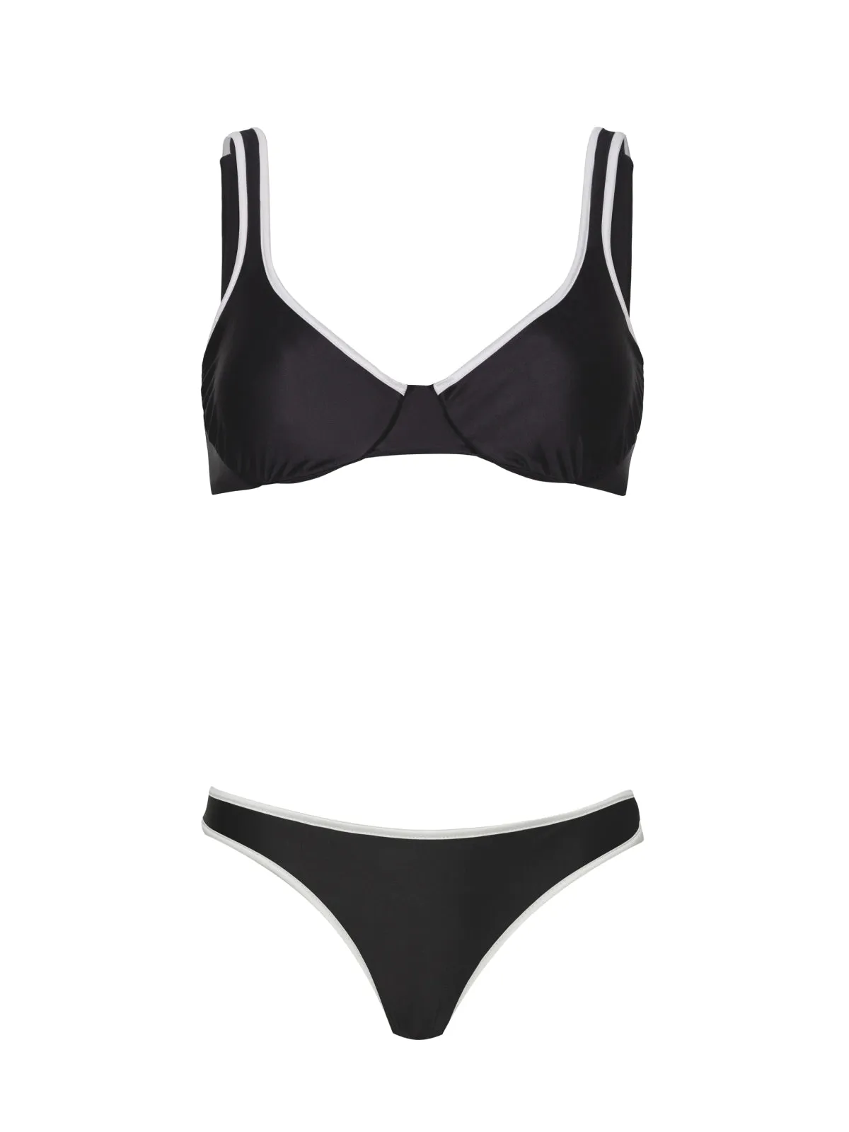 Jane Underwire-Piped Basic Ruched Bikini sold by SWORLD Inc product image thumbnail 4