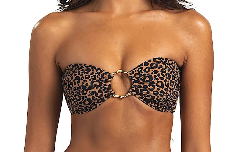 Leopard Love Bandeau Bikini sold by SWORLD Inc product image thumbnail 4