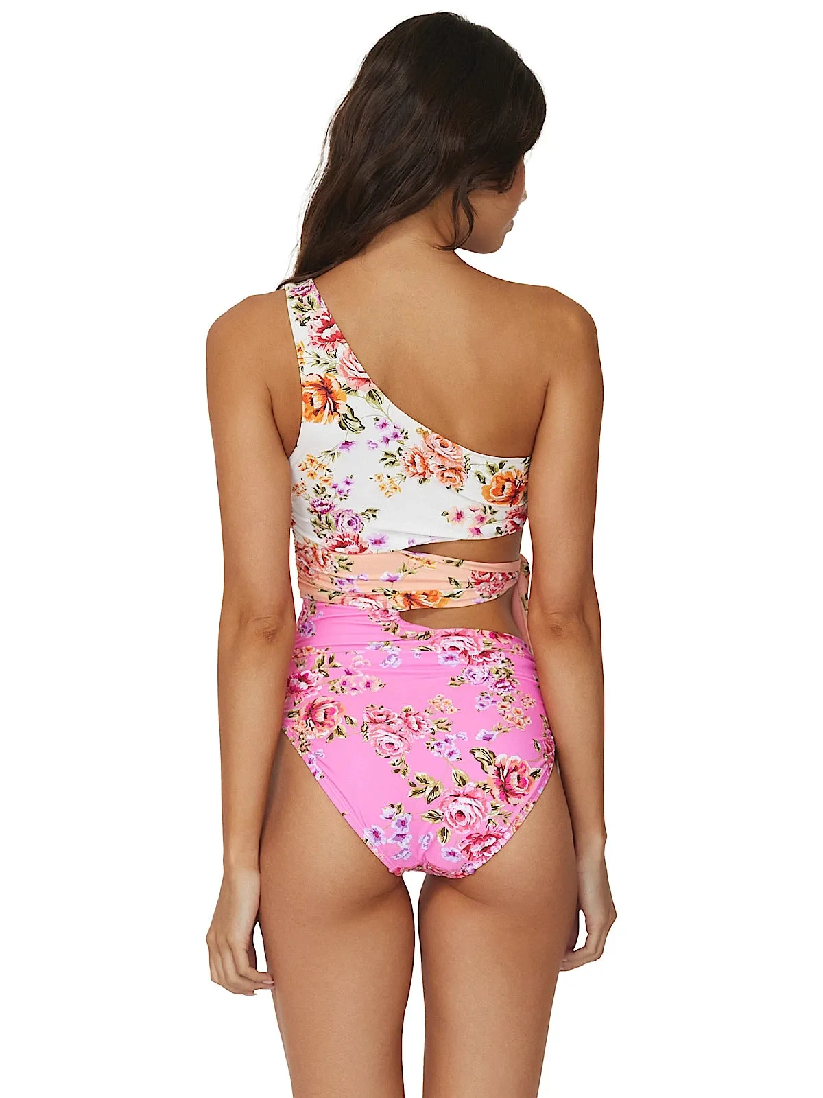 One-Shoulder Cutout One-Piece sold by SWORLD Inc product image thumbnail 2