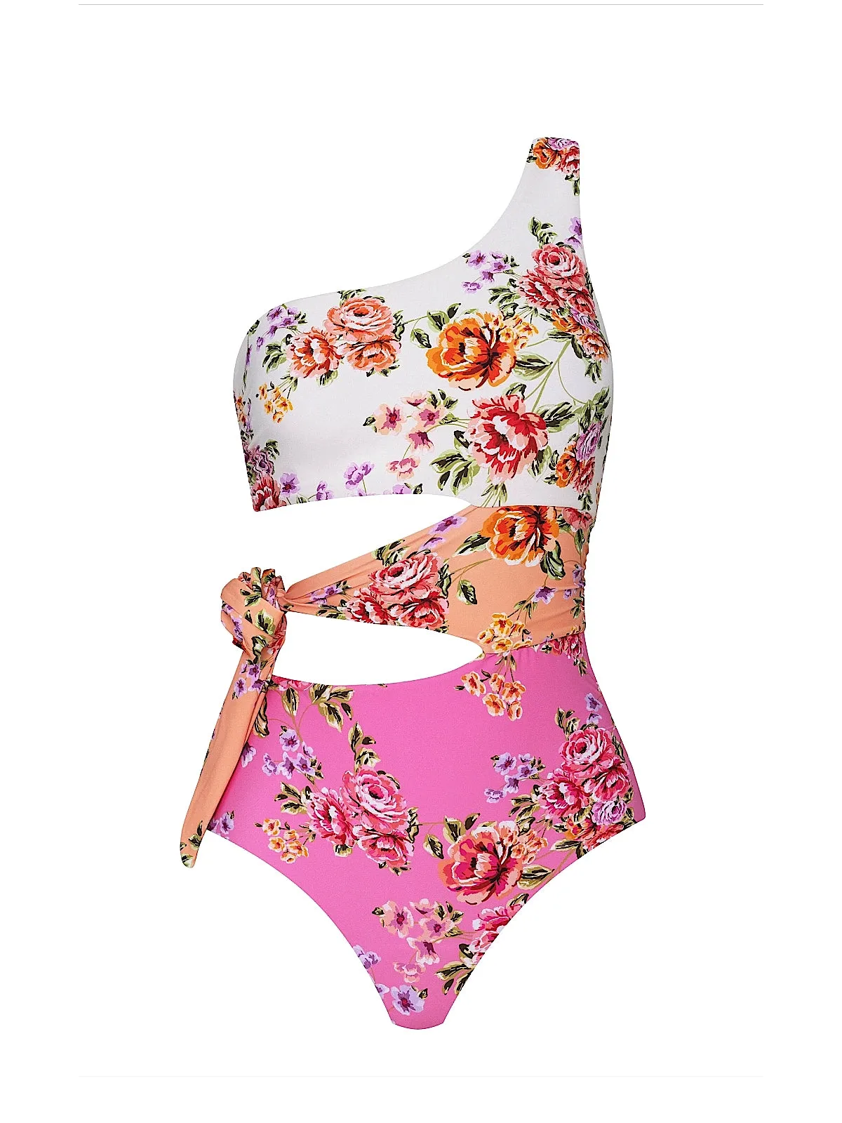 One-Shoulder Cutout One-Piece sold by SWORLD Inc product image thumbnail 3