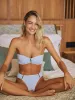 Detail Bandeau-Detail Fanned Bikini sold by SWORLD Inc