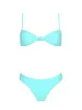 Turquoise 90 Bandeau-Turquoise 23 High Leg Bikini sold by SWORLD Inc