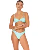 Turquoise 90 Bandeau-Turquoise 23 High Leg Bikini sold by SWORLD Inc
