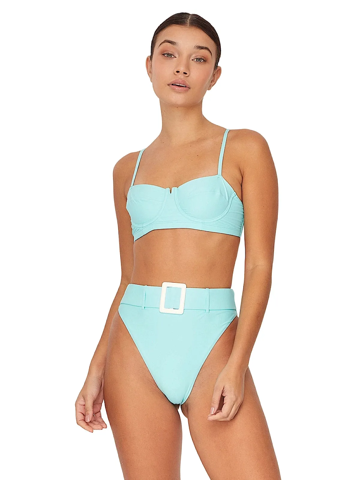 Turquoise 80 Short Buster-Turquoise 20A High Rise Bikini sold by SWORLD Inc