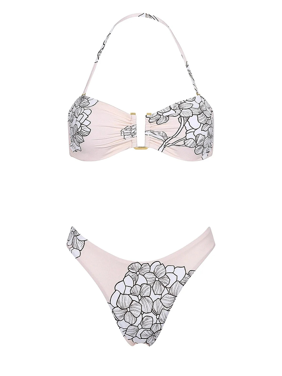 Hortense 75 Bandeau-Hortense 23 High Leg Bikini sold by SWORLD Inc