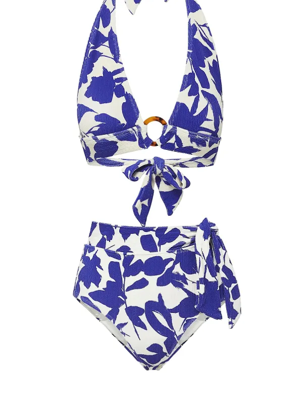 Erin-Side Tie High Waist Bikini sold by SWORLD Inc