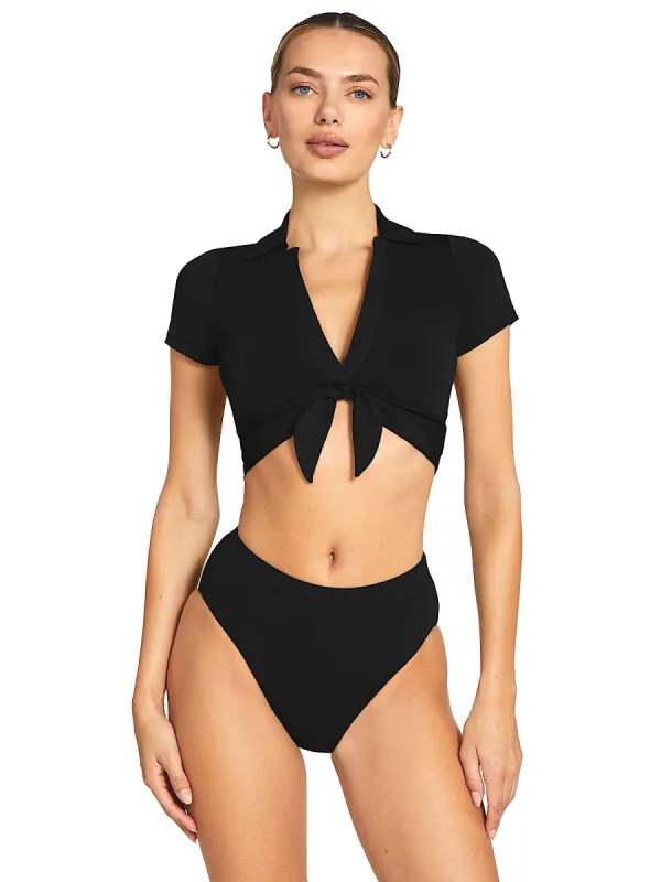 Ava T-Shirt Plunge-Ava High Waist Bikini sold by SWORLD Inc