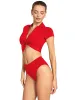 Ava T-Shirt Plunge-Ava High Waist Bikini sold by SWORLD Inc