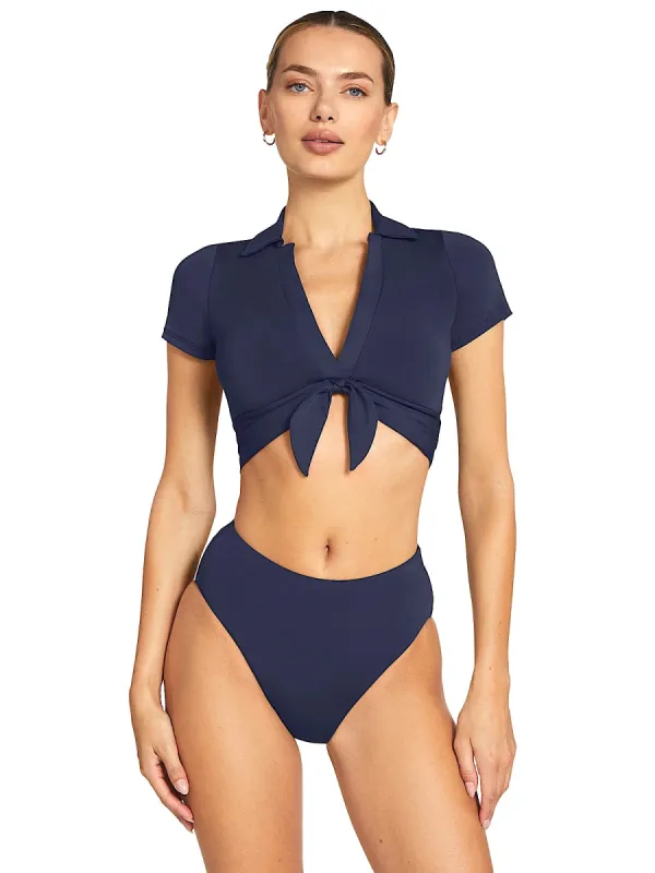 Ava T-Shirt Plunge-Ava High Waist Bikini sold by SWORLD Inc